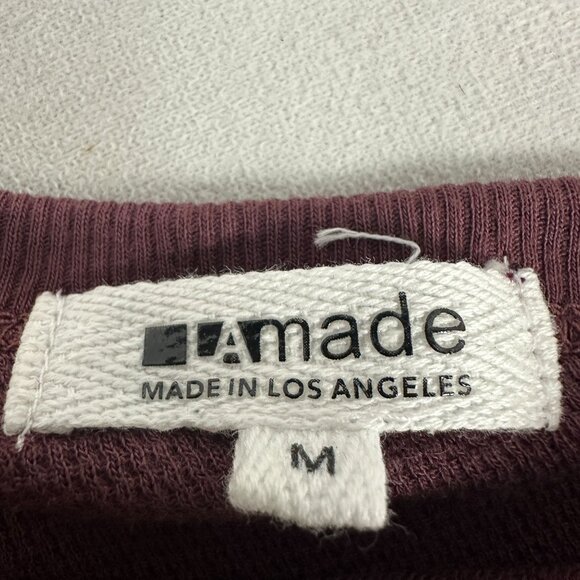 LAmade Womens Asymmetrical Off-Shoulder Pullover Top M Cotton/Modal Blend - Picture 2 of 5